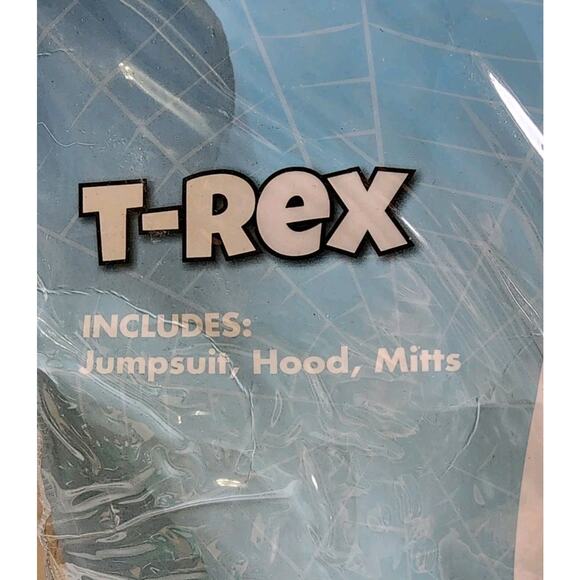 T-Rex Costume Toddler 2T/4T Kids Dinosaur Halloween Green Yellow Jumpsuit - Picture 6 of 16